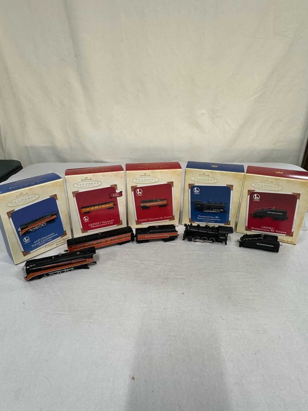 Vintage Hallmark Keepsake “Lionel Railroad” Ornaments (lot of 5)